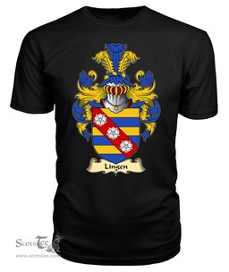 Lingen (of Lingen, Herefordshire) Coat Of Arms Family Crest Wales V23 T Shirt ScotsTee Shop