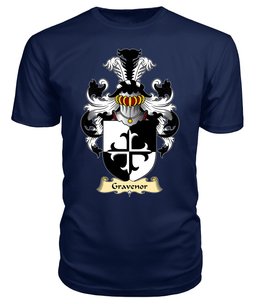 Gravenor (or Gosvenor) Coat Of Arms Family Crest Wales V23 T Shirt ScotsTee Shop