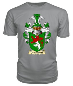 Gwaithfoed (of Powys) Coat Of Arms Family Crest Wales V23 T Shirt ScotsTee Shop