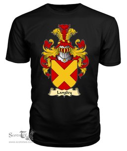 Langley Coat Of Arms Family Crest Wales V23 T Shirt ScotsTee Shop