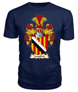 Longford (of Pembrokeshire) Coat Of Arms Family Crest Wales V23 T Shirt ScotsTee Shop