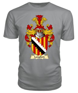 Longford (of Pembrokeshire) Coat Of Arms Family Crest Wales V23 T Shirt ScotsTee Shop