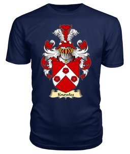 Knowles (of Denbighshire) Coat Of Arms Family Crest Wales V23 T Shirt ScotsTee Shop