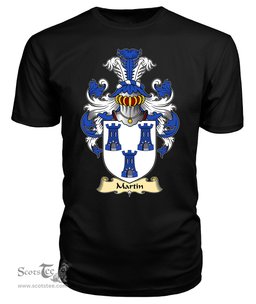 Martin (of Pembrokeshire, lord of Treglemes) Coat Of Arms Family Crest Wales V23 T Shirt ScotsTee Shop
