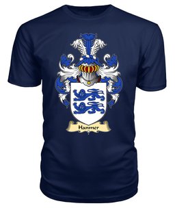 Hanmer (of Hanmer, Flint) Coat Of Arms Family Crest Wales V23 T Shirt ScotsTee Shop