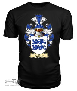 Hanmer (of Hanmer, Flint) Coat Of Arms Family Crest Wales V23 T Shirt ScotsTee Shop