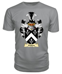 Malpas (Sir David, Descended from Owain) Coat Of Arms Family Crest Wales V23 T Shirt ScotsTee Shop