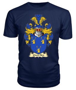 Llwn Hen (ancestor of Gwynfardd) Coat Of Arms Family Crest Wales V23 T Shirt ScotsTee Shop