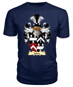 Johns (Sir Hugh, of Swansea) Coat Of Arms Family Crest Wales V23 T Shirt ScotsTee Shop
