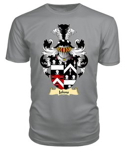 Johns (Sir Hugh, of Swansea) Coat Of Arms Family Crest Wales V23 T Shirt ScotsTee Shop