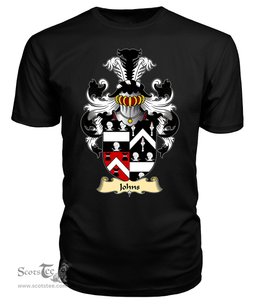 Johns (Sir Hugh, of Swansea) Coat Of Arms Family Crest Wales V23 T Shirt ScotsTee Shop