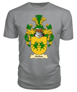 Arthur I (ab uthr pendragon-King Arthur) Coat Of Arms Family Crest Wales V23 T Shirt ScotsTee Shop