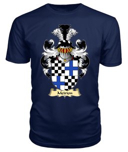 Meirion (MEIRIONNYDD) Coat Of Arms Family Crest Wales V23 T Shirt ScotsTee Shop