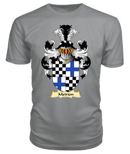 Meirion (MEIRIONNYDD) Coat Of Arms Family Crest Wales V23 T Shirt ScotsTee Shop