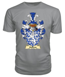 Holland (of Conwy, Caernarfonshire) Coat Of Arms Family Crest Wales V23 T Shirt ScotsTee Shop