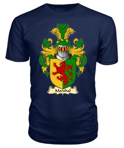 Marshal (Earls of Pembrokeshire) Coat Of Arms Family Crest Wales V23 T Shirt ScotsTee Shop