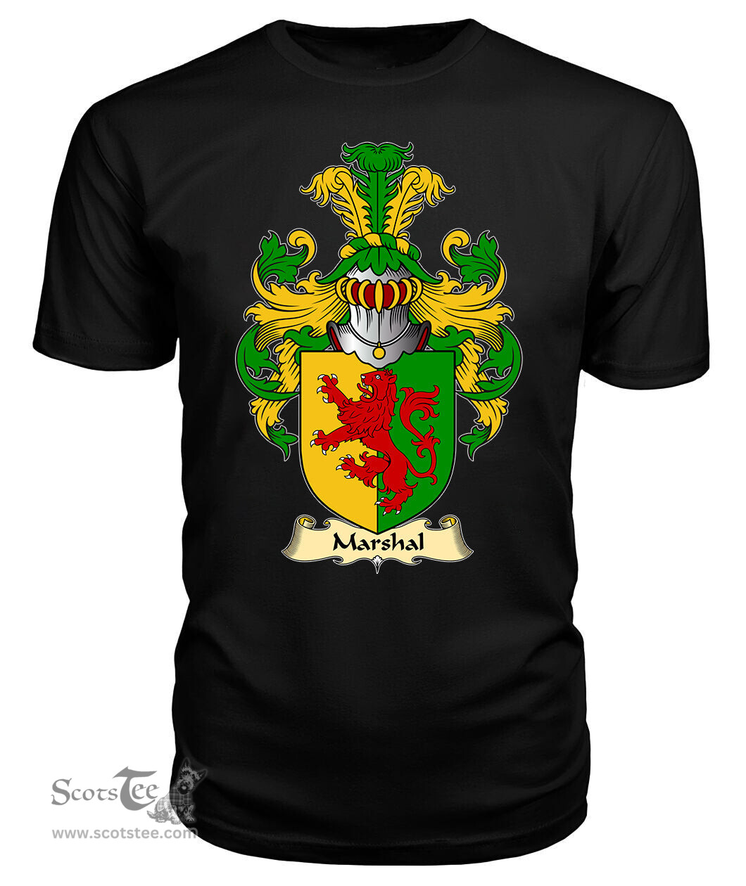 Marshal (Earls of Pembrokeshire) Coat Of Arms Family Crest Wales V23 T Shirt ScotsTee Shop
