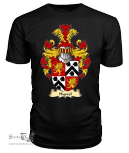 Hywel (AP DAFYDD AP THOMAS) Coat Of Arms Family Crest Wales V23 T Shirt ScotsTee Shop