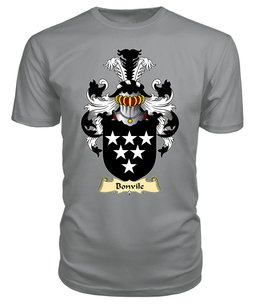 Bonvile (of Glamorgan) Coat Of Arms Family Crest Wales V23 T Shirt ScotsTee Shop