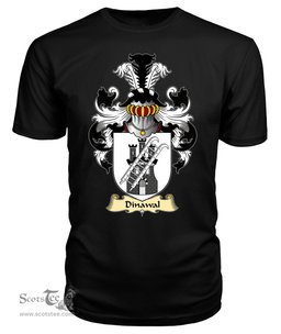 Dinawal (Descended from Tydwal Gloff) Coat Of Arms Family Crest Wales V23 T Shirt ScotsTee Shop
