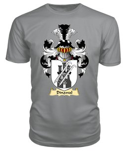 Dinawal (Descended from Tydwal Gloff) Coat Of Arms Family Crest Wales V23 T Shirt ScotsTee Shop