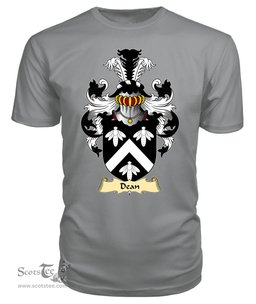 Dean (of Marcross, Glamorgan) Coat Of Arms Family Crest Wales V23 T Shirt ScotsTee Shop