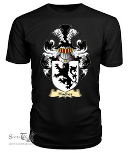 Hughes (of Gwerclas, Merionethshire) Coat Of Arms Family Crest Wales V23 T Shirt ScotsTee Shop