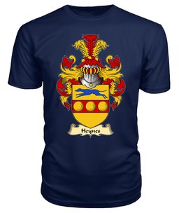 Heynes (of Stretton, Shropshire, ap John Heynes) Coat Of Arms Family Crest Wales V23 T Shirt ScotsTee Shop