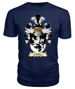 Cuhelyn (OF MOCHNANT, Denbighshire) Coat Of Arms Family Crest Wales V23 T Shirt ScotsTee Shop