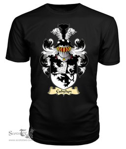 Cuhelyn (OF MOCHNANT, Denbighshire) Coat Of Arms Family Crest Wales V23 T Shirt ScotsTee Shop