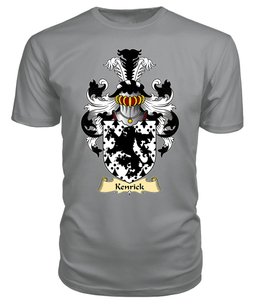 Kenrick (of Acton Burnell and Owre, Shropshire) Coat Of Arms Family Crest Wales V23 T Shirt ScotsTee Shop