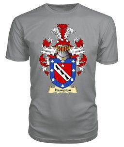 Hampton (mayor of Beaumaris, Anglesey) Coat Of Arms Family Crest Wales V23 T Shirt ScotsTee Shop
