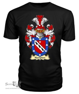 Hampton (mayor of Beaumaris, Anglesey) Coat Of Arms Family Crest Wales V23 T Shirt ScotsTee Shop