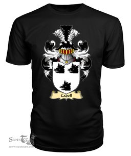 Cadell (King of Powys) Coat Of Arms Family Crest Wales V23 T Shirt ScotsTee Shop