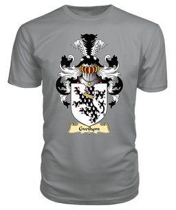 Gwilym (AP DAFYDD-of Senghenydd, Glamorgan) Coat Of Arms Family Crest Wales V23 T Shirt ScotsTee Shop
