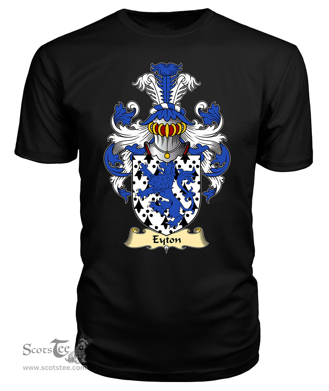 Eyton (of Denbighshire) Coat Of Arms Family Crest Wales V23 T Shirt ScotsTee Shop