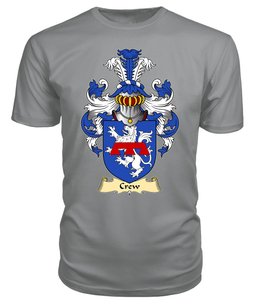 Crew (of Holt, Denbighshire) Coat Of Arms Family Crest Wales V23 T Shirt ScotsTee Shop