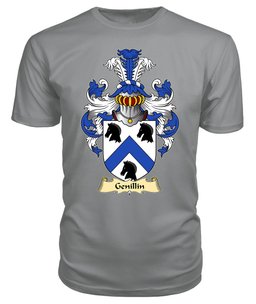Genillin (FARCHOG, Caernarfonshire) Coat Of Arms Family Crest Wales V23 T Shirt ScotsTee Shop