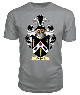 Meyrick (of Bodorgan, Anglesey) Coat Of Arms Family Crest Wales V23 T Shirt ScotsTee Shop