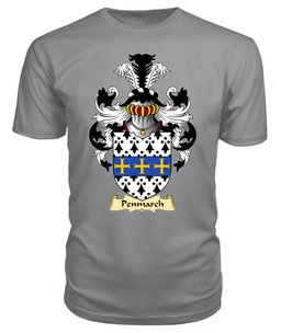 Penmarch (of Penmark Castle, South Glamorgan) Coat Of Arms Family Crest Wales V23 T Shirt ScotsTee Shop
