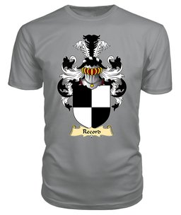 Record (of Tenby, Pembrokeshire) Coat Of Arms Family Crest Wales V23 T Shirt ScotsTee Shop
