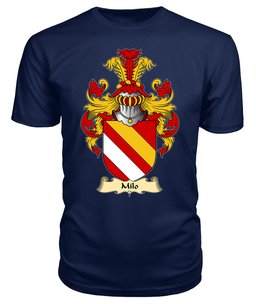 Milo (FITZWALTER-Earl of Hereford) Coat Of Arms Family Crest Wales V23 T Shirt ScotsTee Shop