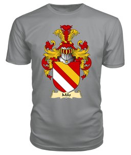 Milo (FITZWALTER-Earl of Hereford) Coat Of Arms Family Crest Wales V23 T Shirt ScotsTee Shop
