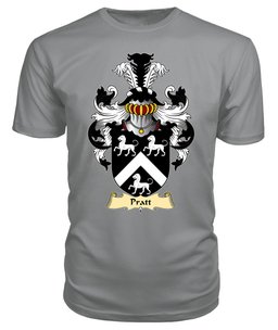 Pratt (of Parc-y-pratt, St Dogmaels, Pembrokeshire) Coat Of Arms Family Crest Wales V23 T Shirt ScotsTee Shop