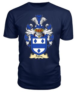 Parry (of Poston, Herefordshire) Coat Of Arms Family Crest Wales V23 T Shirt ScotsTee Shop