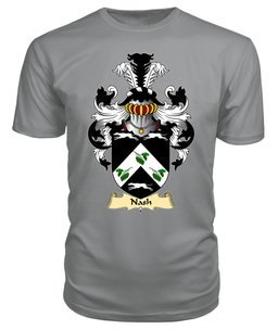 Nash (of Nash, Pembrokeshire) Coat Of Arms Family Crest Wales V23 T Shirt ScotsTee Shop