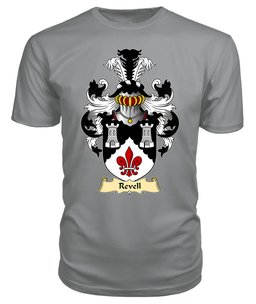 Revell (of Cilgerran, Pembrokeshire) Coat Of Arms Family Crest Wales V23 T Shirt ScotsTee Shop