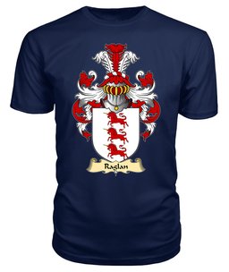 Raglan (of Carn-lwyd, Llancarfan, Glamorgan) Coat Of Arms Family Crest Wales V23 T Shirt ScotsTee Shop