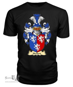 Herbert (1st Earl of Pembrokeshire) Coat Of Arms Family Crest Wales V23 T Shirt ScotsTee Shop