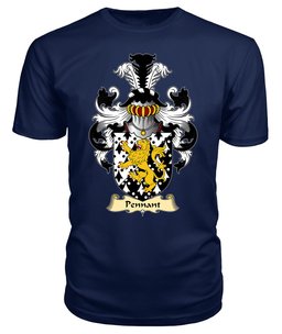 Pennant (of Penrhyn-Castle, Caernarvonshire) Coat Of Arms Family Crest Wales V23 T Shirt ScotsTee Shop